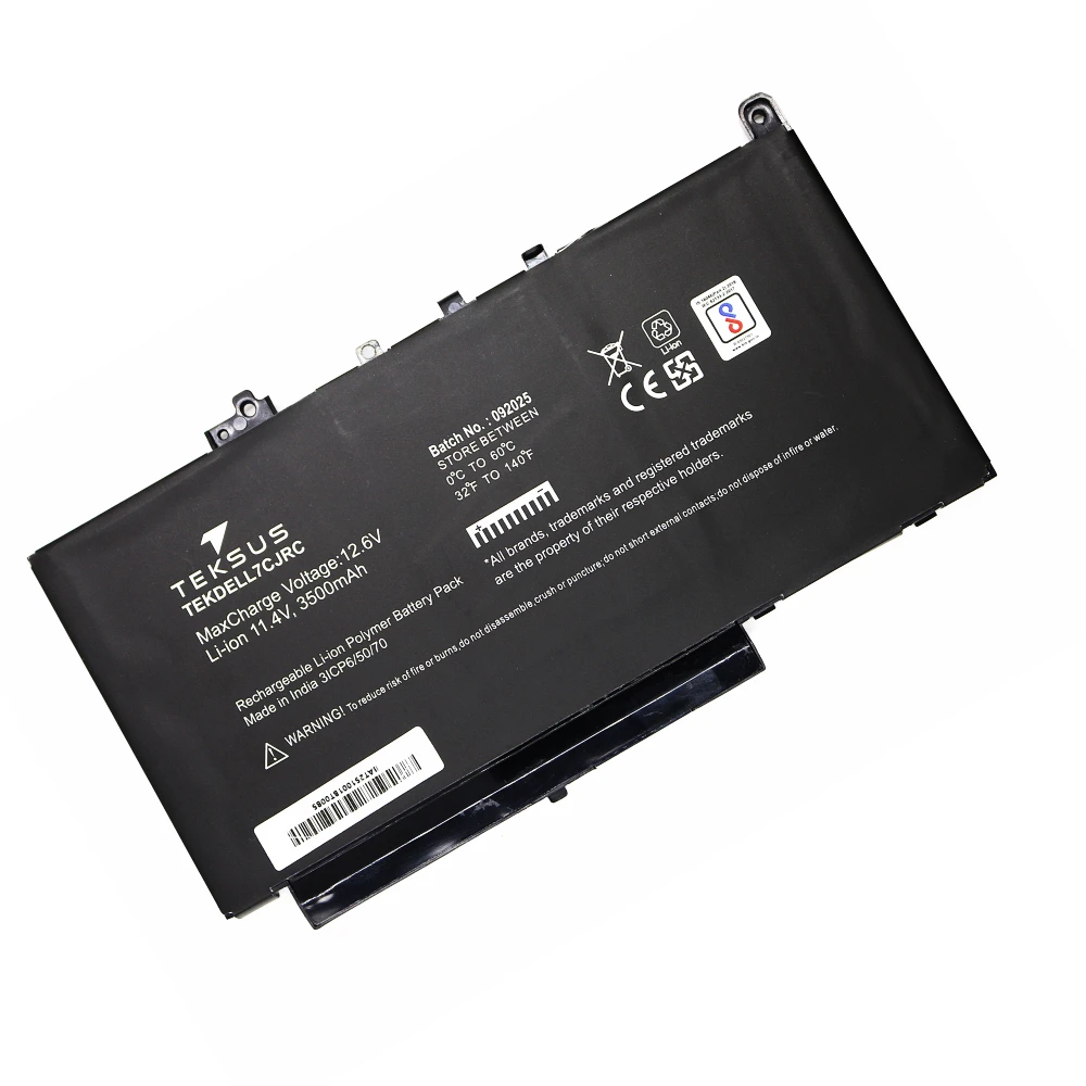 Teksus Laptop Battery Compatible For Dell E7470 | 7CJRC view 3